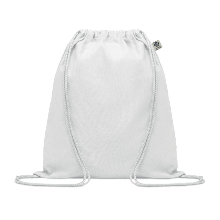 Yuki colour biopamut húzózsinóros táska - fehér<br><small>MI-MO6355-06</small>
