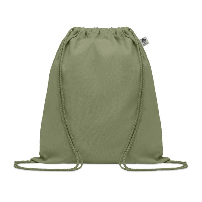 Yuki colour biopamut húzózsinóros táska - zöld<br><small>MI-MO6355-09</small>