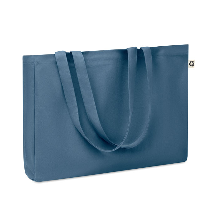 Respect coloured Újrahasznosított vászon táska - kék<br><small>MI-MO6380-04</small>