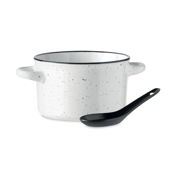 Piga bowl kerámia retró tál 550 ml - fehér<br><small>MI-MO6606-06</small>