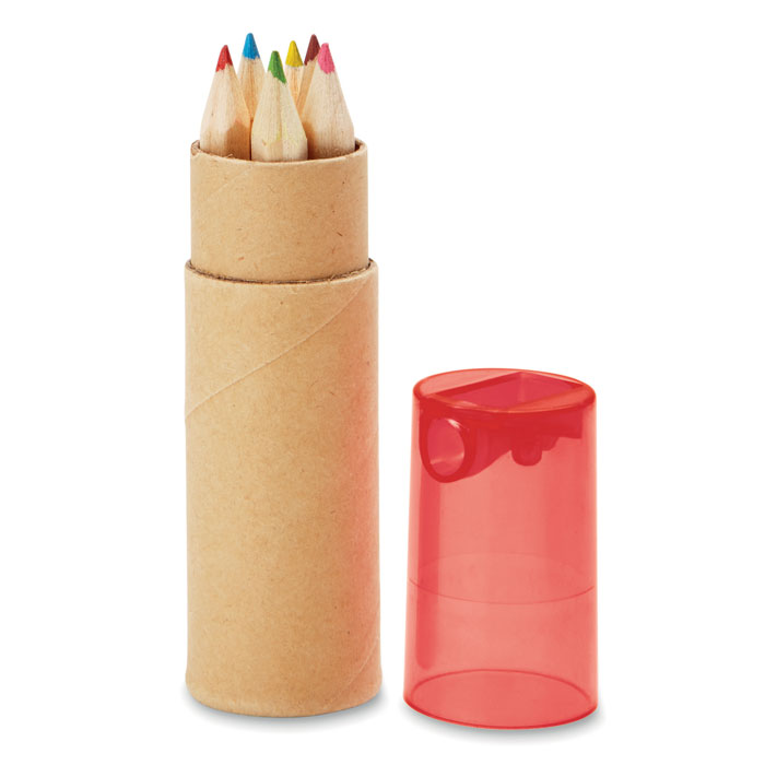 Petit lambut 6 db színes ceruza - Áttetsző piros<br><small>MI-MO8580-25</small>