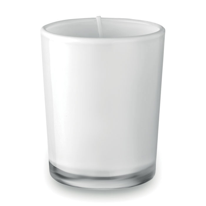Selight kis gyertya üveg tartóban - fehér<br><small>MI-MO9030-06</small>