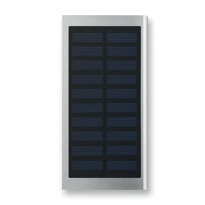 Solar powerflat 8000 mah napelemes powerbank - Matt ezüst<br><small>MI-MO9051-16</small>