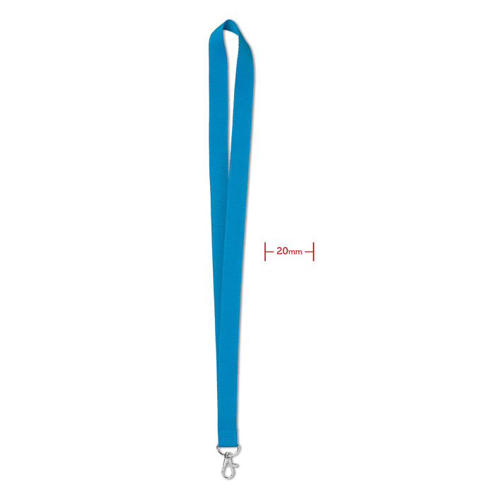 Simple lany nyakpánt, 20 mm - türkiz<br><small>MI-MO9058-12</small>
