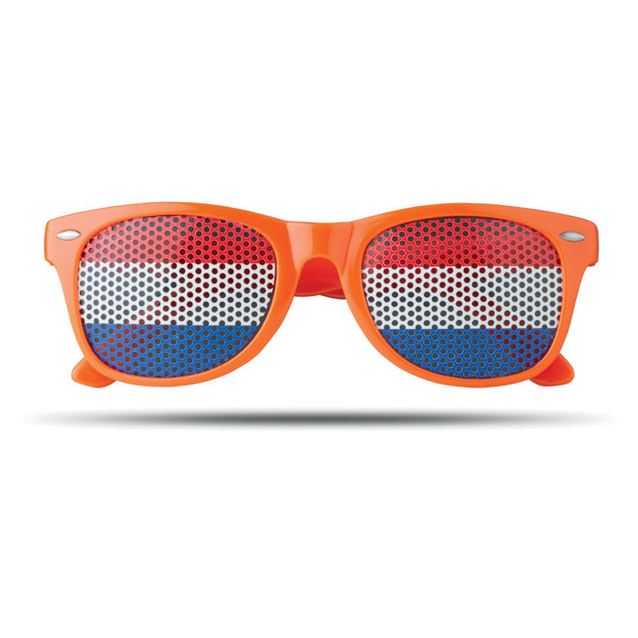 Flag fun napszemüveg mintás lencsével - narancssárga<br><small>MI-MO9275-10</small>