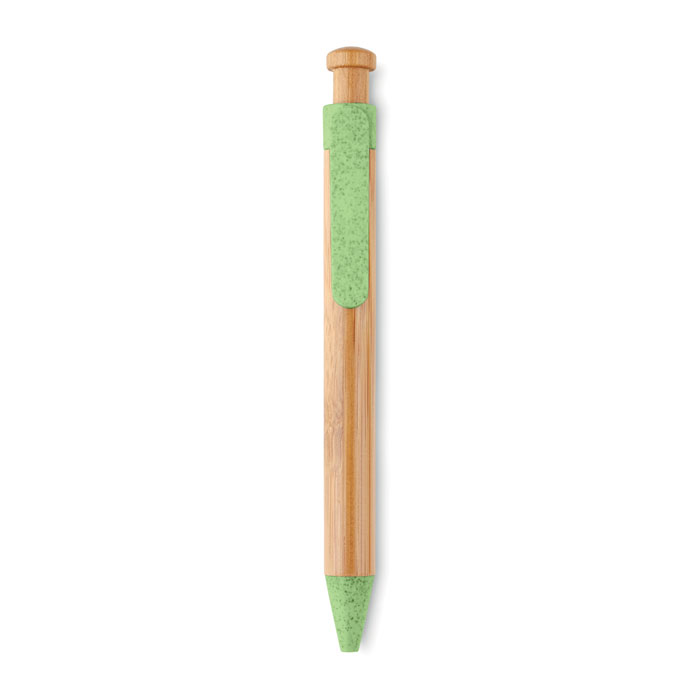 Toyama bambusz/szalma/abs golyóstoll - zöld<br><small>MI-MO9481-09</small>
