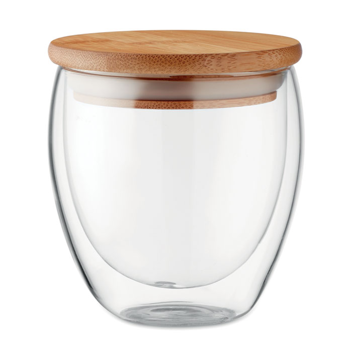Tirana small duplafalú üveg pohár, 250 ml