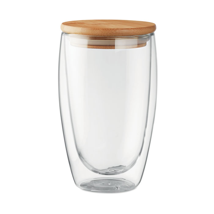Tirana large duplafalú üveg pohár, 450 ml