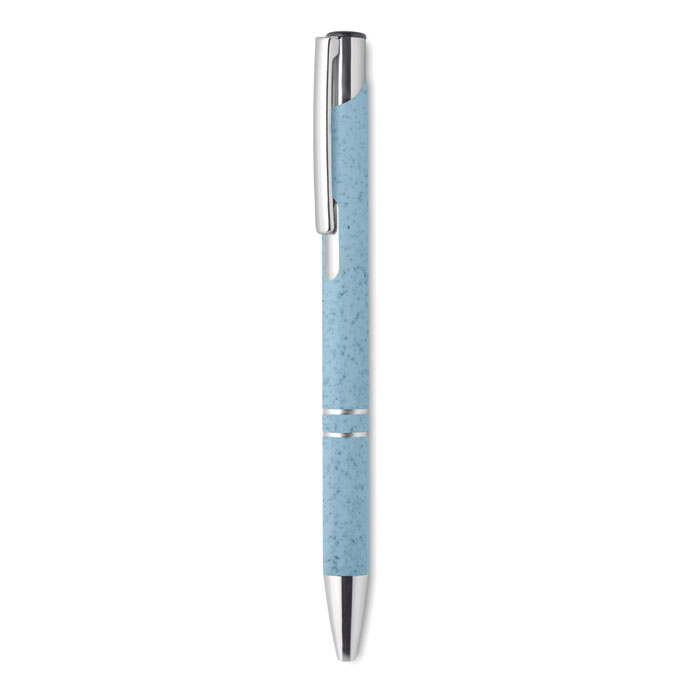 Bern pecas szalma/abs  nyomógombos toll