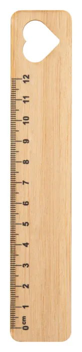 Rooler bambusz vonalzó, szív - natúr<br><small>AN-AP718526-C</small>