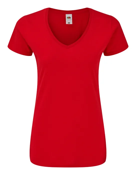 Iconic V-Neck Women női póló - piros<br><small>AN-AP722443-05_L</small>