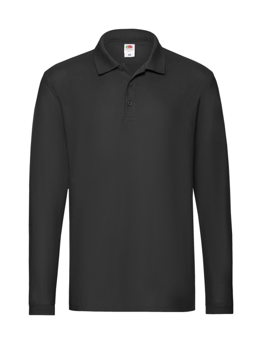 Premium Long Sleeve galléros póló - fekete<br><small>AN-AP722863-10_L</small>