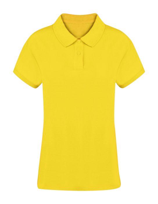 Koupan női galléros póló - sárga<br><small>AN-AP735294-02_XXL</small>