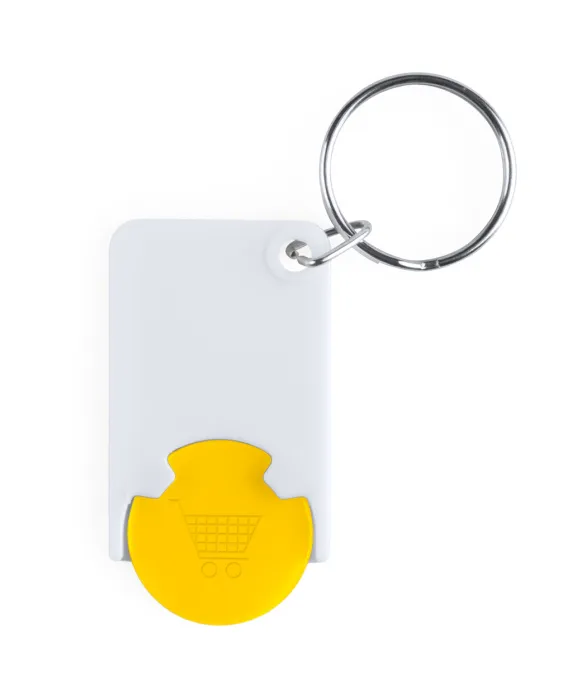 Zabax kulcstartós bevásárlókocsi érme - sárga<br><small>AN-AP741590-02</small>