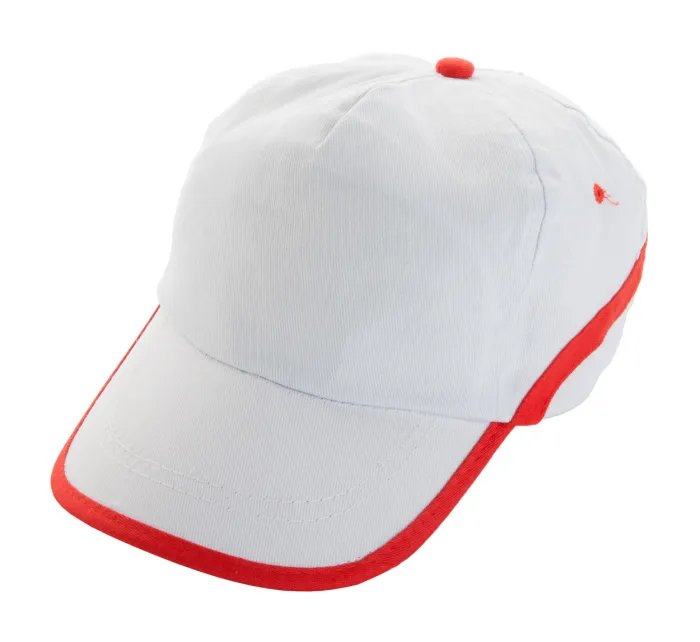 Line baseball sapka - fehér, piros<br><small>AN-AP761005-01-05</small>