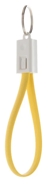 Pirten mobil töltő kulcstartóval - sárga, fehér<br><small>AN-AP781082-02</small>