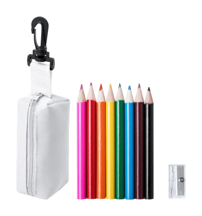 Migal tolltartó mini ceruza készlettel - fehér<br><small>AN-AP781272-01</small>