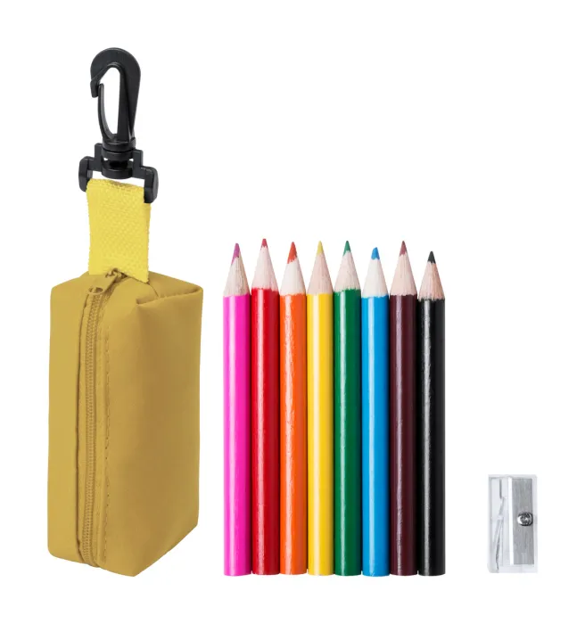 Migal tolltartó mini ceruza készlettel - sárga<br><small>AN-AP781272-02</small>