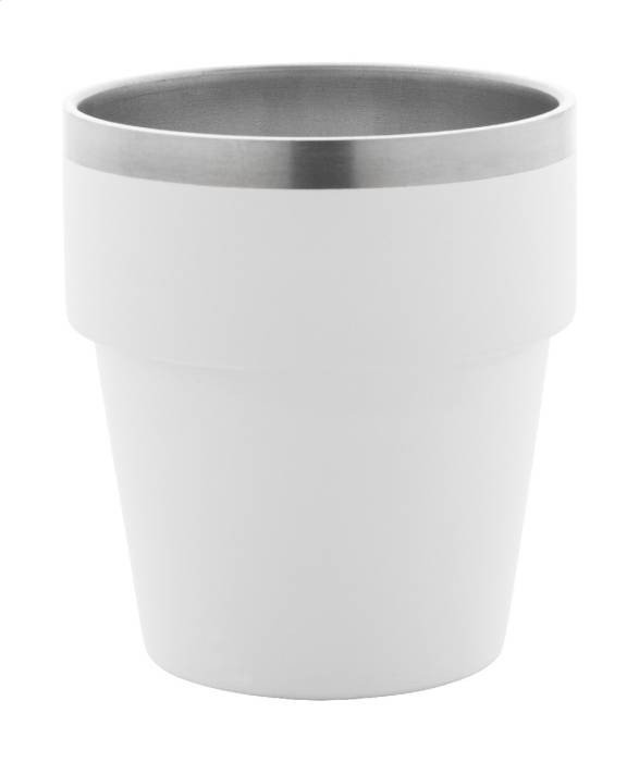Obata újrahasznosított rozsdamentes acél thermo pohár - fehér<br><small>AN-AP800065-01</small>