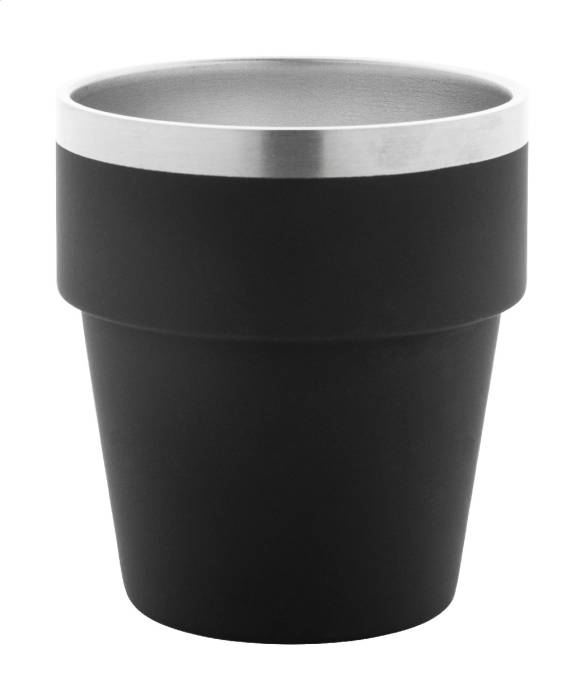 Obata újrahasznosított rozsdamentes acél thermo pohár - fekete<br><small>AN-AP800065-10</small>