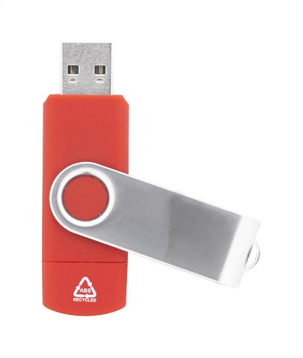 TwistDrive Plus RABS OTG USB memória - piros<br><small>AN-AP864123-05_8GB</small>