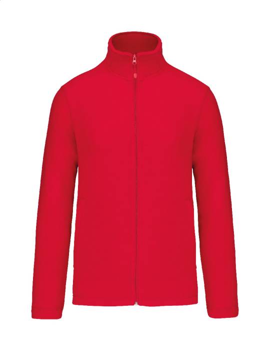 KA9102 teljes cipzáras polárkabát - piros<br><small>AN-AP95283-05_XXL</small>