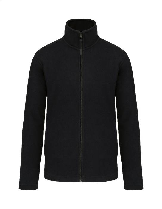 KA9102 teljes cipzáras polárkabát - fekete<br><small>AN-AP95283-10_XXL</small>