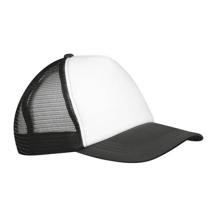 Egmond 5 paneles trucker baseball sapka - Fekete<br><small>EA-425803</small>