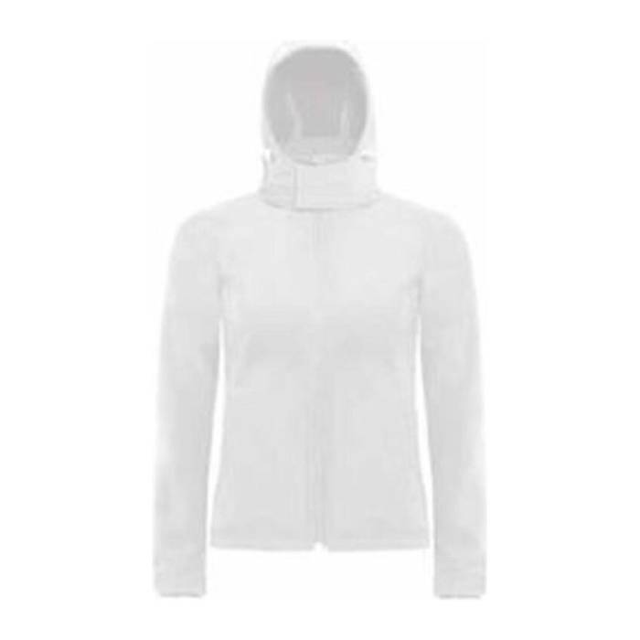 HOODED SOFTSHELL WOMEN - White<br><small>EA-BS610106</small>