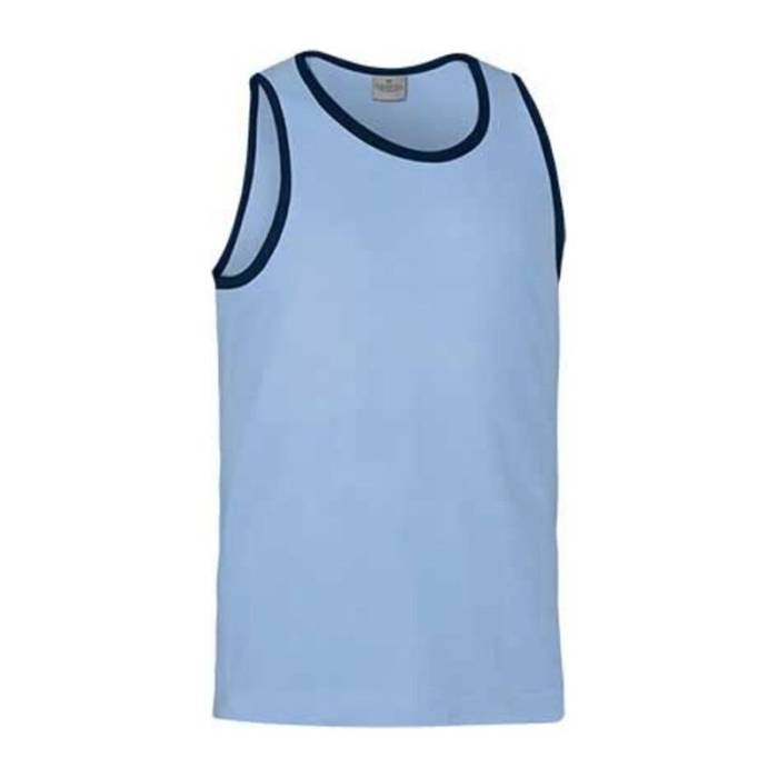 Top T-Shirt Atletic - Sky Blue-Orion Navy Blue<br><small>EA-CAVAATLCM19</small>