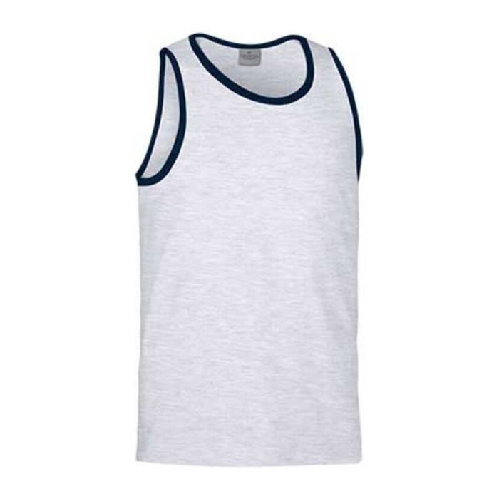 Top T-Shirt Atletic - Grey Melange-Orion Navy Blue<br><small>EA-CAVAATLGM19</small>