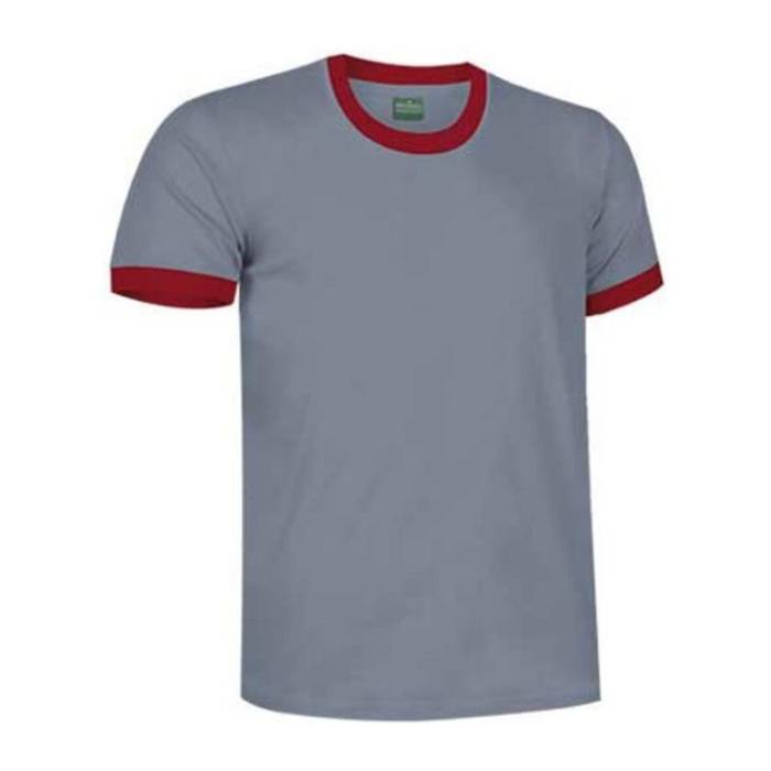 Typed T-Shirt Combi - Cement Grey-Lotto Red<br><small>EA-CAVACOMGR20</small>