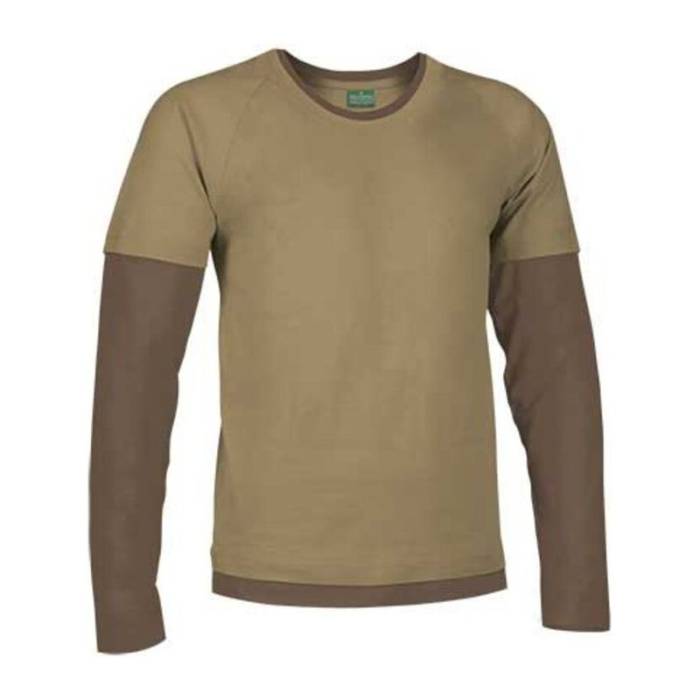 Typed T-Shirt Denver - Kamel Brown-Chocolate Brown<br><small>EA-CAVADENKC20</small>