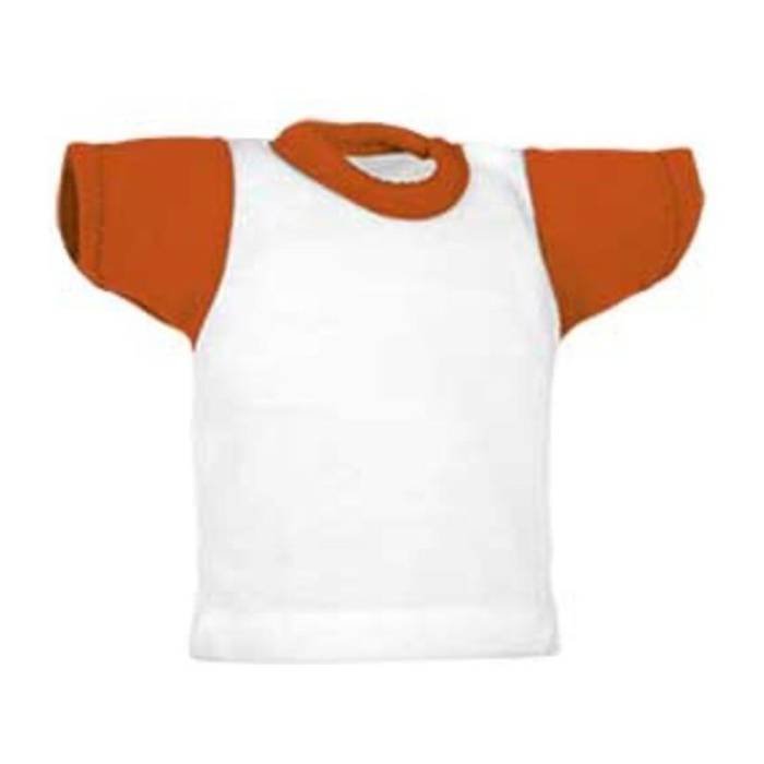 Mini T-Shirt - White-Party Orange<br><small>EA-CAVAMINBJ00</small>