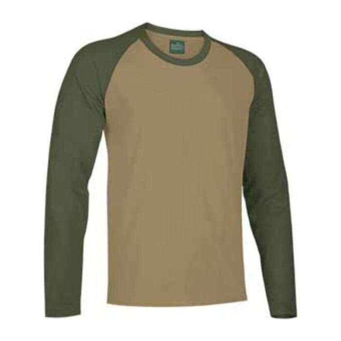 Typed T-Shirt Break - Kamel Brown-Military Green<br><small>EA-CAVARGLKO23</small>