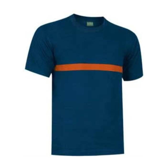SERVER TYPED T-SHIRT - Orion Navy Blue-Party Orange<br><small>EA-CAVASECMN20</small>