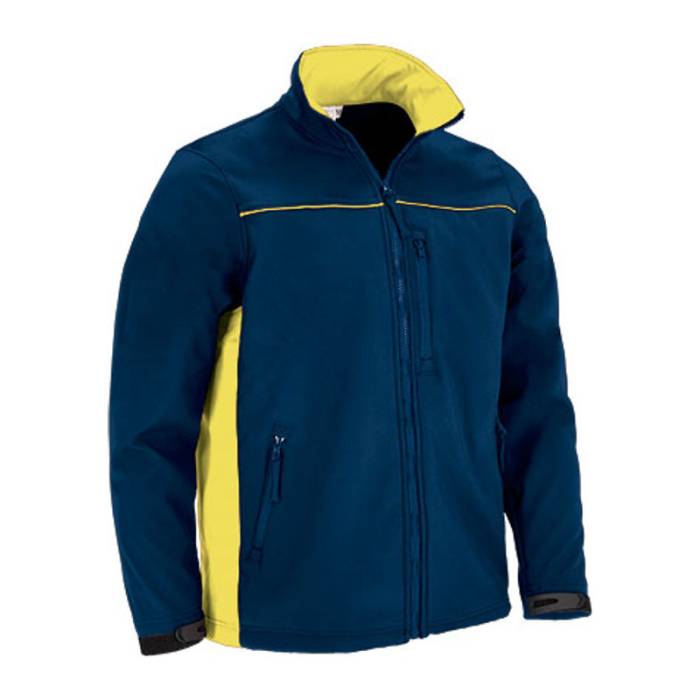 Softshell Jacket THUNDER - Orion Navy Blue-Lemon Yellow<br><small>EA-CQVATHUMA20</small>