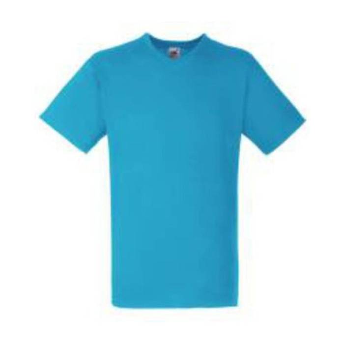 VALUEWEIGHT V-NECK T - Azure<br><small>EA-F082106</small>