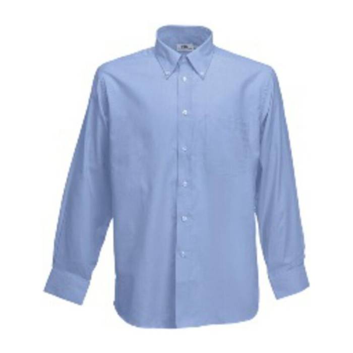 LONG SLEEVE OXFORD SHIRT - Oxford Blue<br><small>EA-F111906</small>