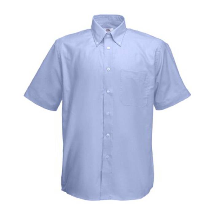 SHORT SLEEVE OXFORD SHIRT - Oxford Blue<br><small>EA-F121906</small>