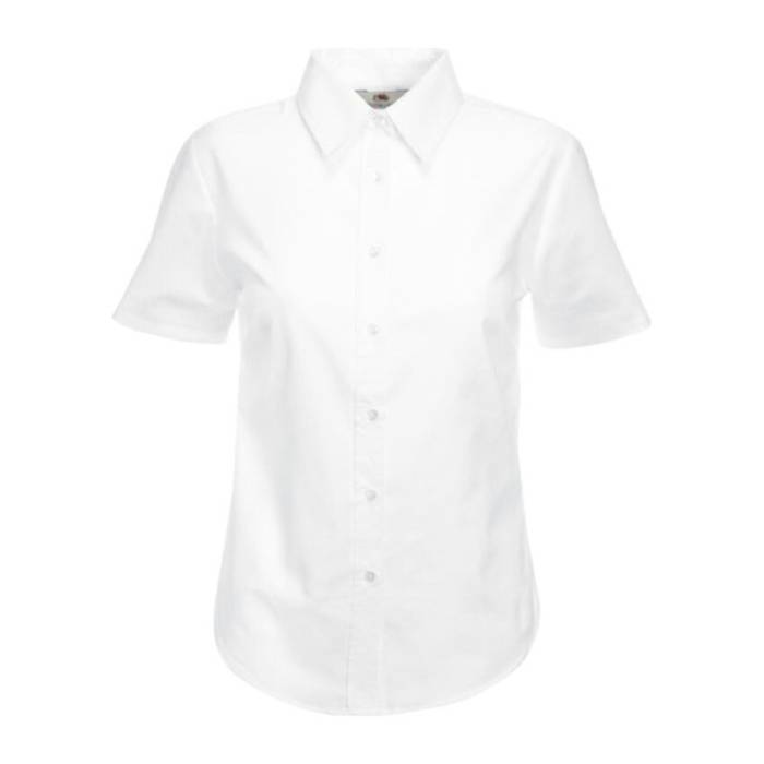 LADY FIT SHORT SLEEVE OXFORD SHIRT - White<br><small>EA-F160106</small>