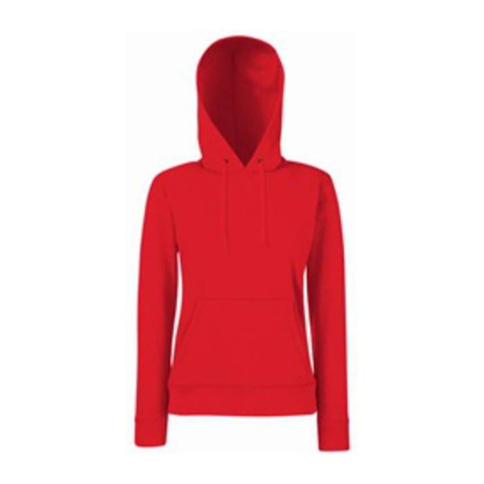 LADY-FIT HOODED SWEAT - Red<br><small>EA-F810506</small>