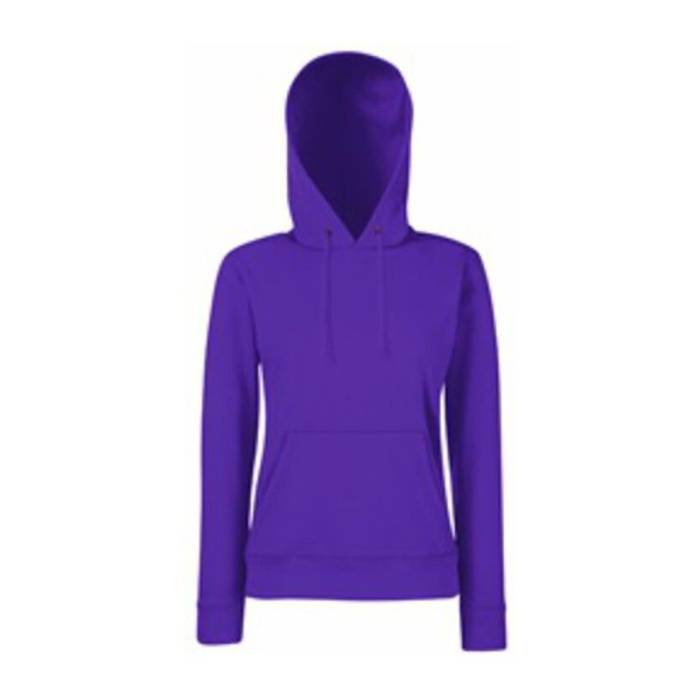 LADY-FIT HOODED SWEAT - Purple<br><small>EA-F811306</small>