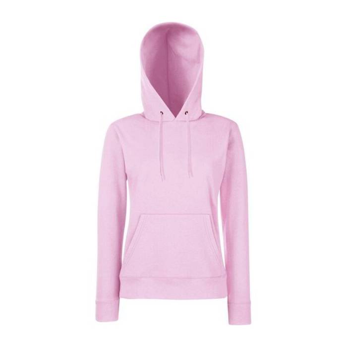 LADY-FIT HOODED SWEAT - Light Pink<br><small>EA-F812506</small>