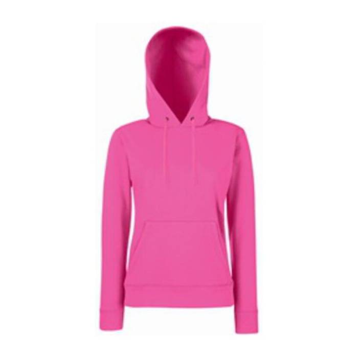 LADY-FIT HOODED SWEAT - Fuchsia<br><small>EA-F812806</small>