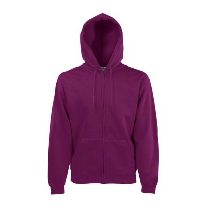 HOODED SWEAT JACKET - Burgundy<br><small>EA-FN070806</small>