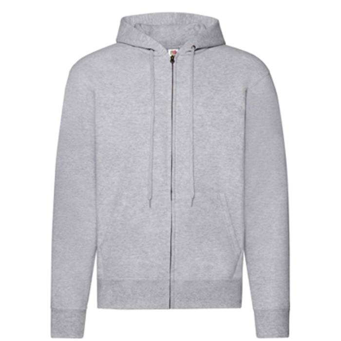 HOODED SWEAT JACKET - Heather Grey<br><small>EA-FN071506</small>