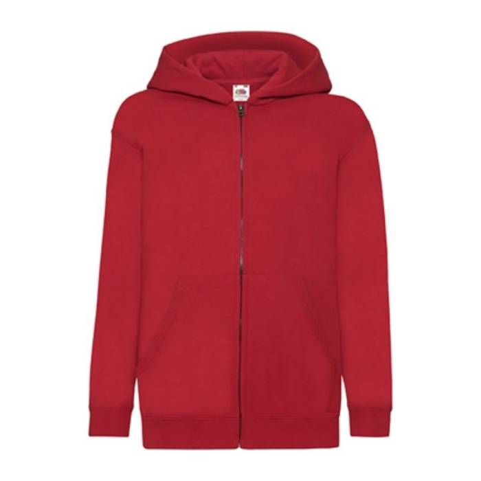 KIDS HOODED SWEAT JACKET - Red<br><small>EA-FN120502</small>