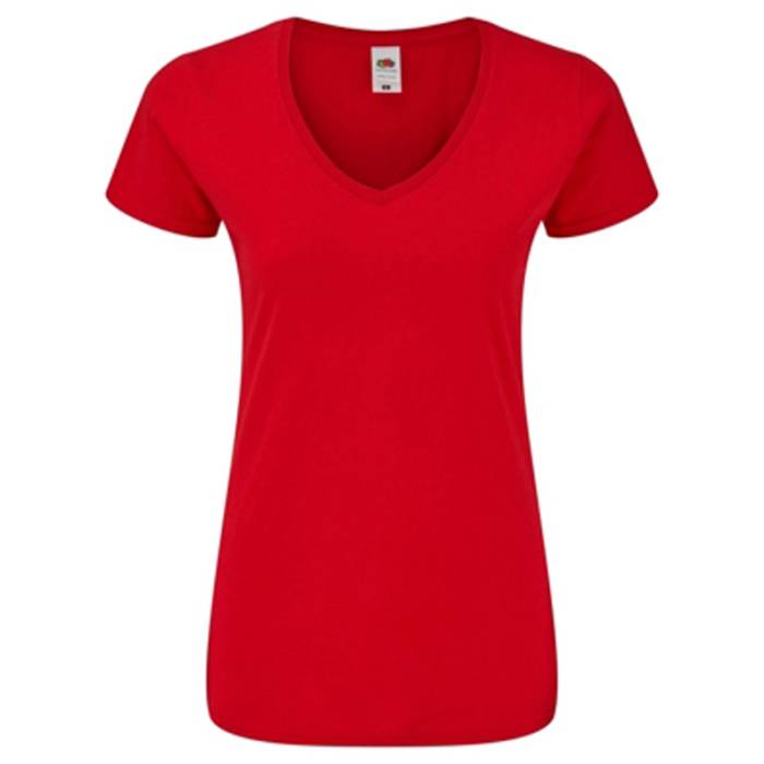 LADIES 150 V-NECK T - Red<br><small>EA-FN710506</small>