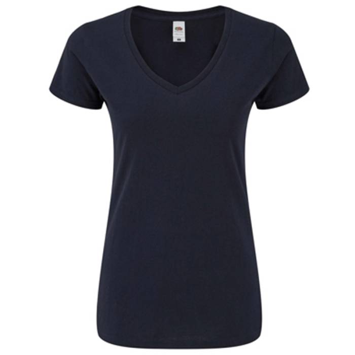 LADIES 150 V-NECK T - Deep Navy<br><small>EA-FN713906</small>